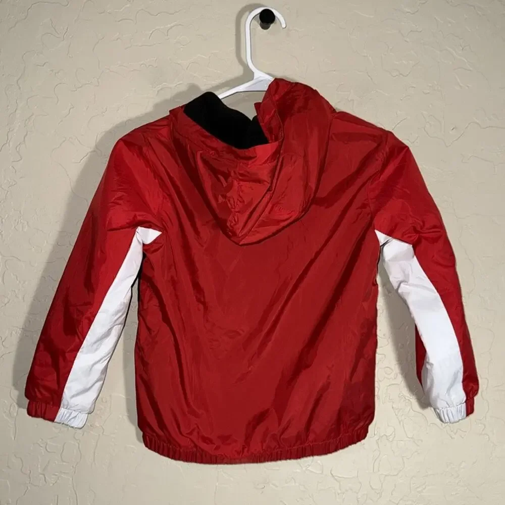 Nike logo fleece lined zip front coat size 6